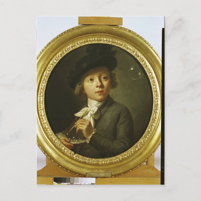 Carte Postale Bulles de savon, 1784 (Devant)