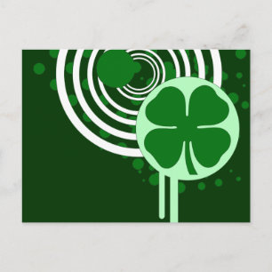 Carte Postale bulles de shamrock hi-fi