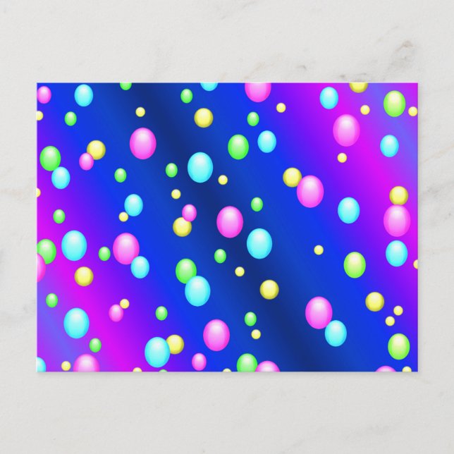 Carte Postale Bulles flottantes (Devant)