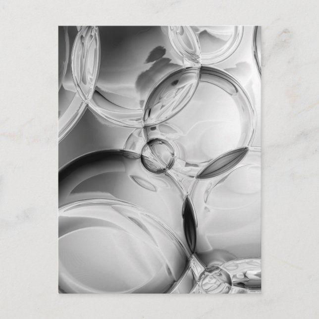 Carte Postale Bulles noires (Devant)