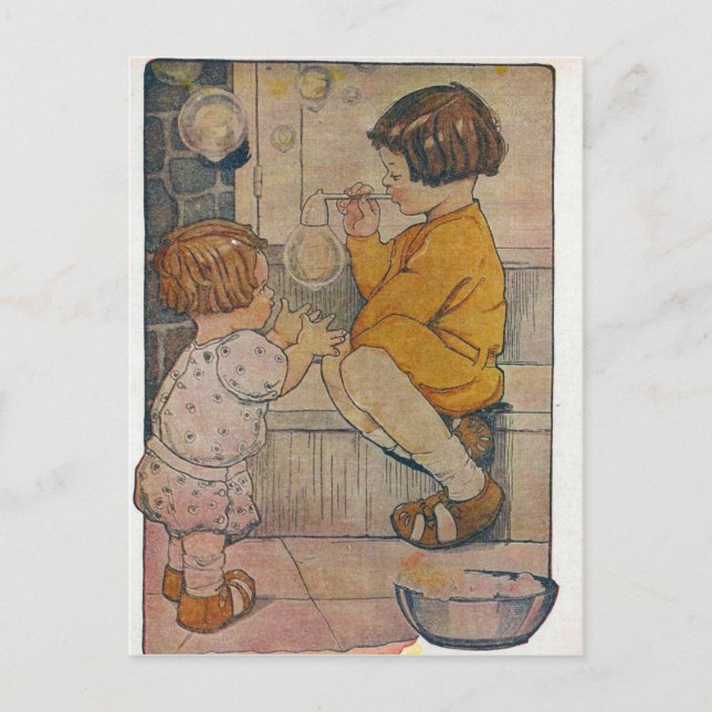 Carte Postale Bulles vintages (Devant)