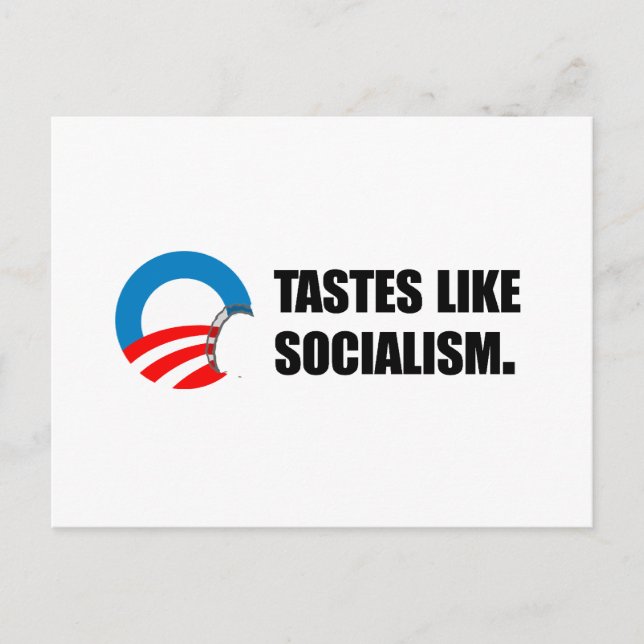 Carte Postale Bumpersticker anti-Obama - Des goûts comme le soci (Devant)