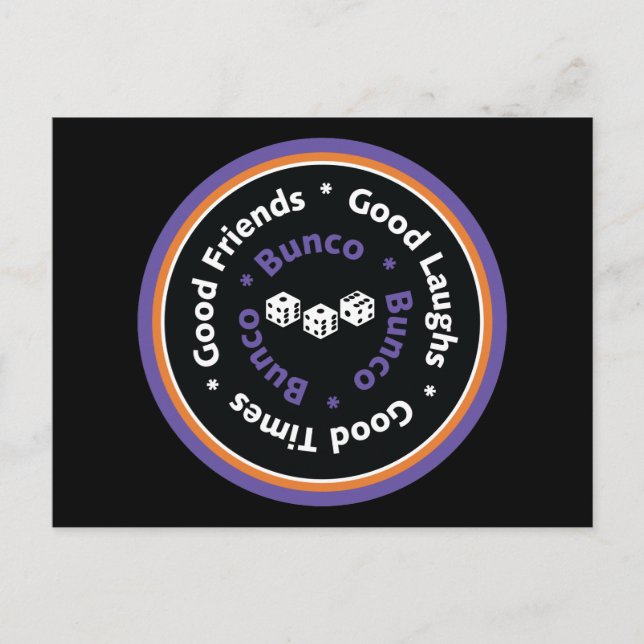 Carte Postale Bunco Good Friends - Violet (Devant)