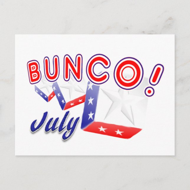 Carte Postale bunco juillet (Devant)