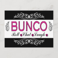 Bunco, Rouleau, Conversation, Rire en rose, noir e
