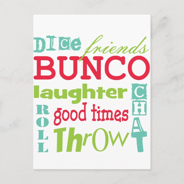 Carte Postale Bunco Subway Art Design Par Artinsped (Devant)