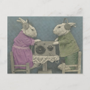 Carte Postale Bunnies audiophile