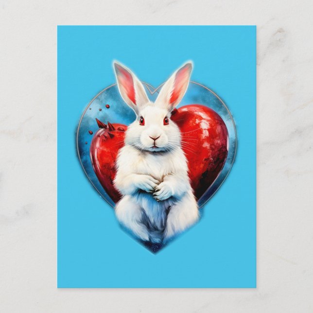 Carte Postale Bunny drôle #amour (Devant)
