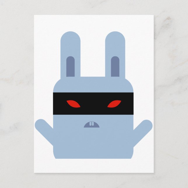 Carte Postale Bunny Malin (Devant)