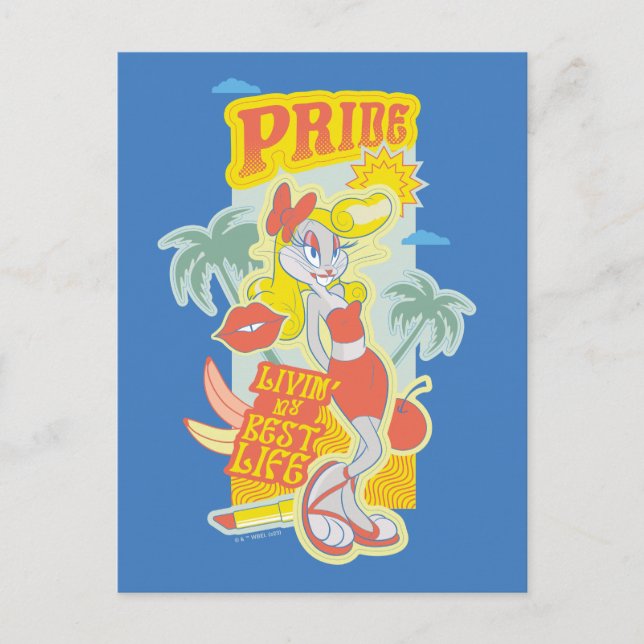 Carte Postale BUNNY™ Pride - Livin' My Best Life (Devant)