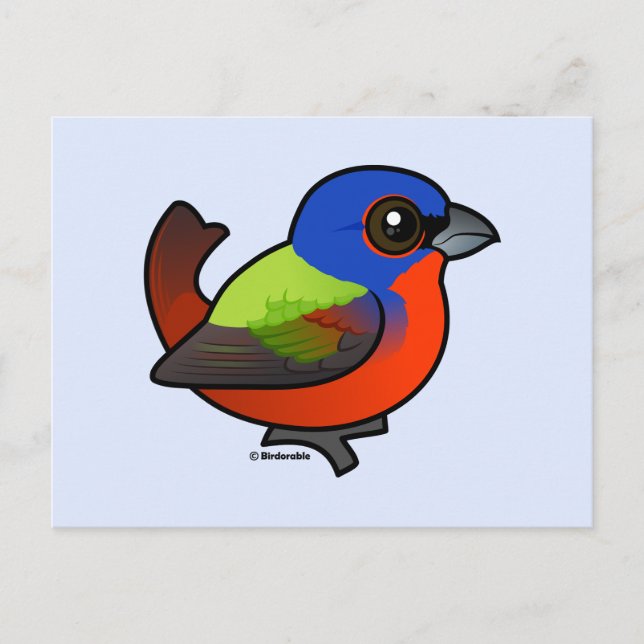 Carte Postale Bunting peint (Devant)