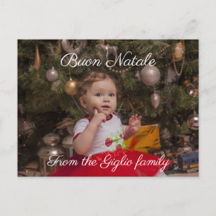 Carte Postale Buon natale   votre photo