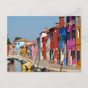 Carte Postale Burano coloré