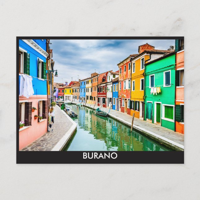 Carte Postale Burano, Italie (Devant)