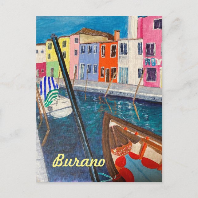 Carte postale Burano Venice Italie (Devant)