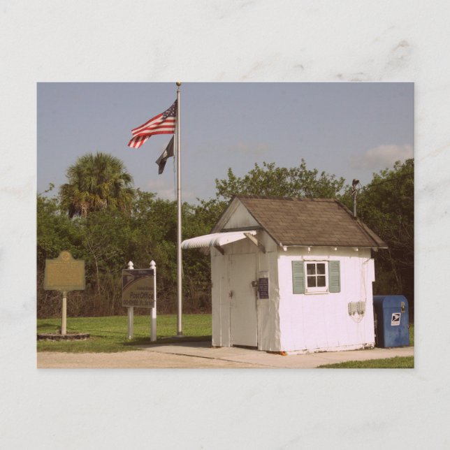Carte Postale Bureau de poste le plus petit des États-Unis, Ocho (Devant)