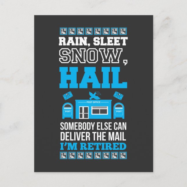 Carte Postale Bureau de retraite des travailleurs postaux Mailma (Devant)