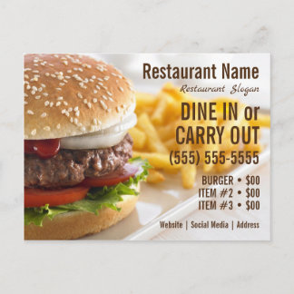 Carte Postale Burger