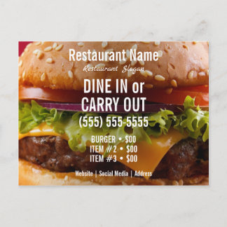 Carte Postale Burger