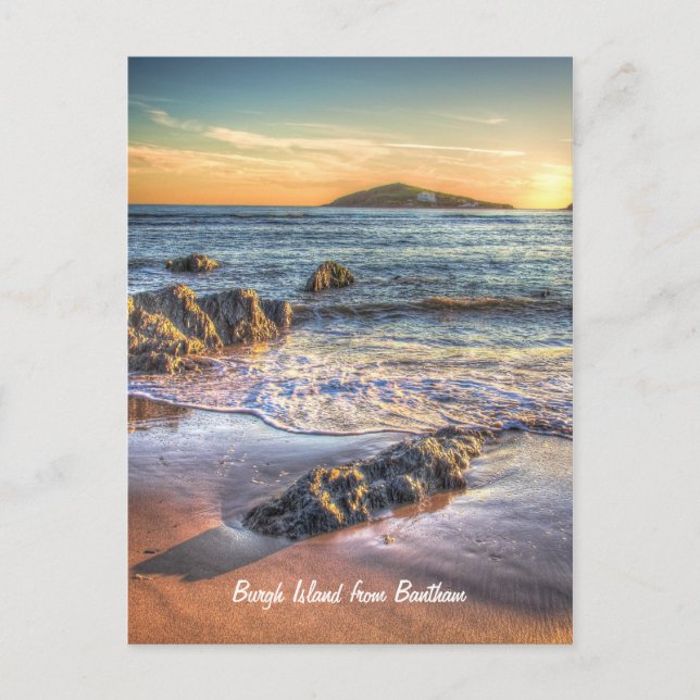 Carte Postale Burgh Island de Bantham à Sundown... (Devant)