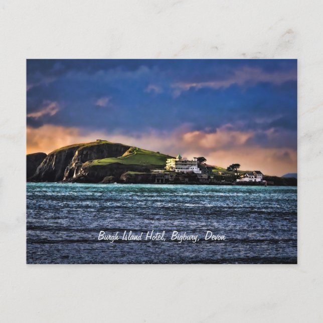 Carte Postale Burgh Island Hotel, Bigbury, Devon (Devant)