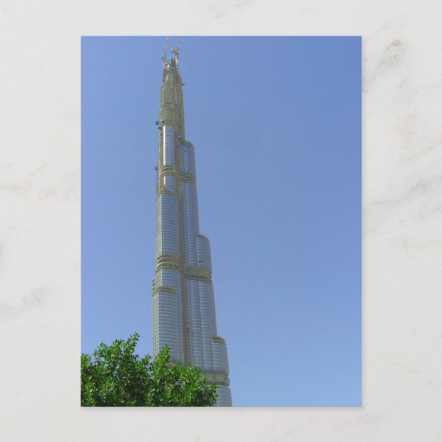 Carte Postale Burj Dubai, Tour de Dubaï, Burj Khalifa (Devant)