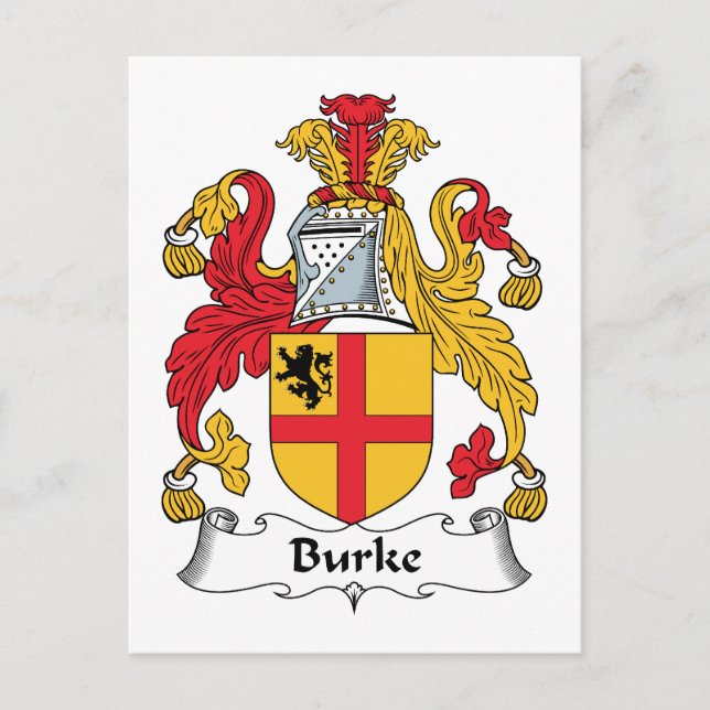 Carte Postale Burke Family Crest (Devant)