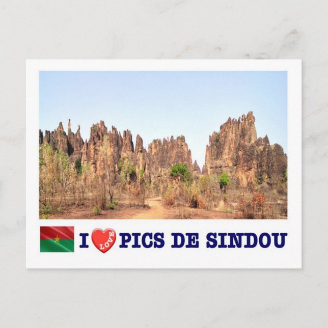 Carte Postale Burkina Faso - Pics de Sindou - (Devant)