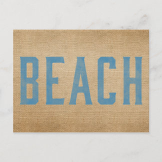 Carte Postale Burlap Beach