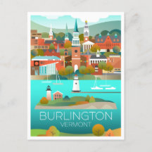 Carte postale Burlington, Vermont