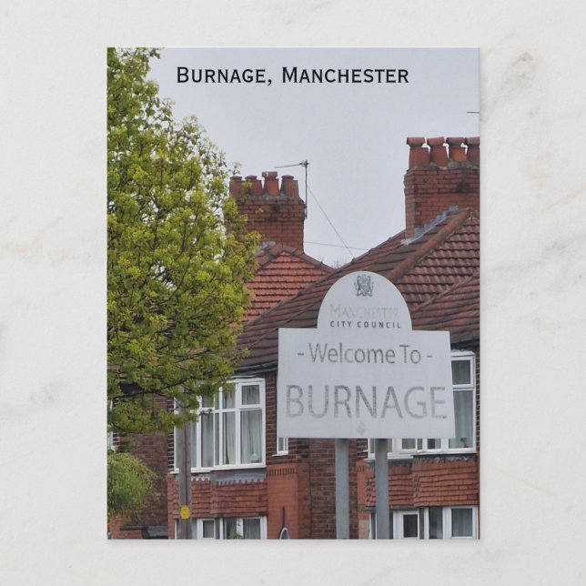 Carte Postale Burnage (Devant)