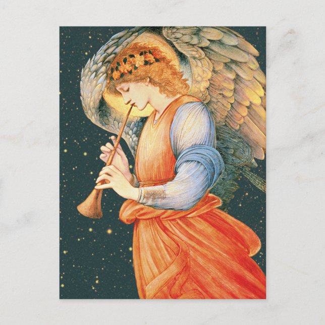 Carte Postale Burne-Jones Angel jouant un flageolet CC1130 (Devant)