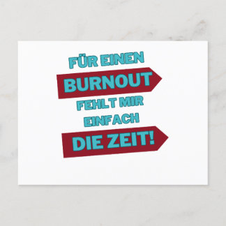 Carte Postale Burnout