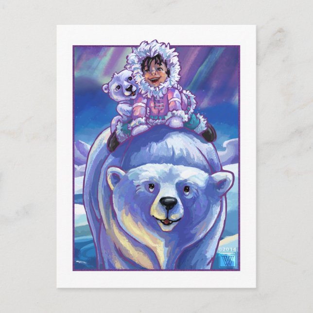 Carte Postale Bus à ours polaire (Devant)