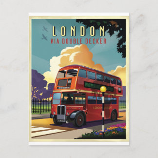 Carte Postale Bus de Londres