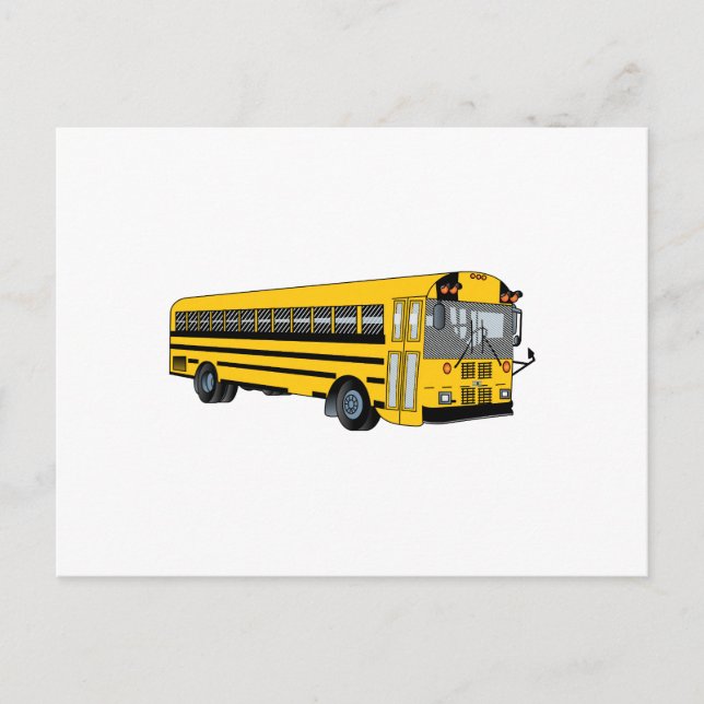 Carte Postale Bus scolaire (Devant)