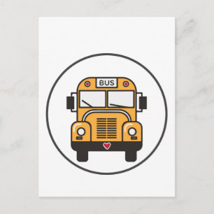 Carte Postale Bus scolaire de Cute
