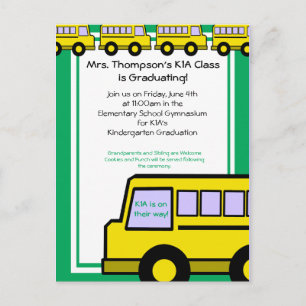 Carte Postale Bus scolaire/ photo