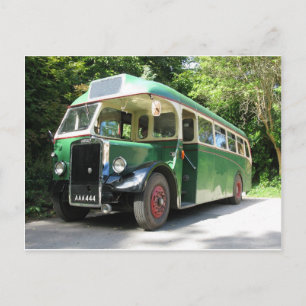 Carte Postale Bus vintage, 1940 transport, image de nostalgie
