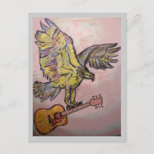 Carte Postale Buse de poisson acoustique (rock & roll) (Devant)