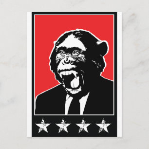 Carte Postale Business Suite Chimpanzé