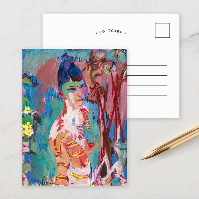 Carte Postale Buste de jeune fille de couleur | Albert Müller (Créateur téléchargé)
