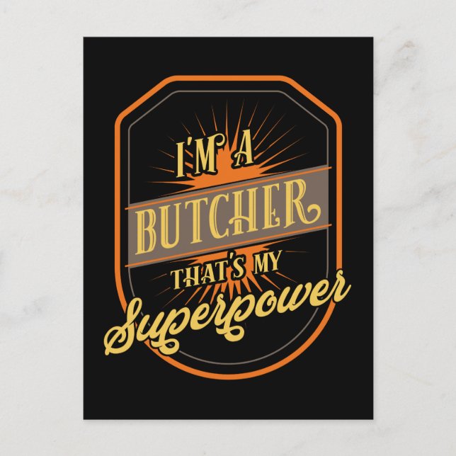 Carte Postale Butcher (homonymie) (Devant)