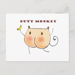 Carte Postale Butt Monkey