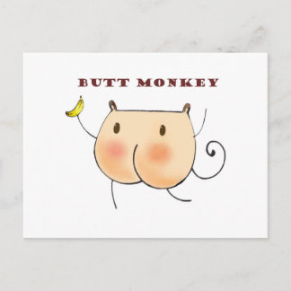 Carte Postale Butt Monkey