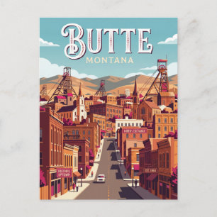 Carte Postale Butte États-Unis