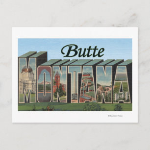 Carte Postale Butte, MontanaGrandes lettres ScènesButte, MT