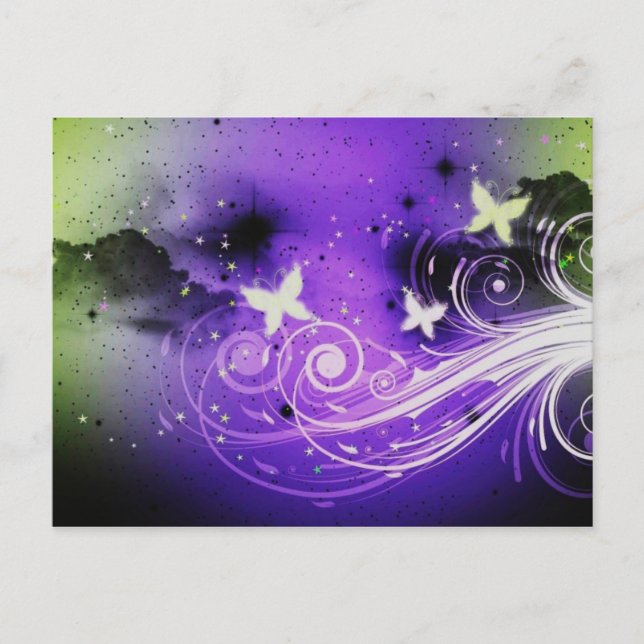 Carte Postale Butterflies Blossom Destiny Zazzle (Devant)