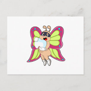 Carte Postale Butterfly Dentist Teeth