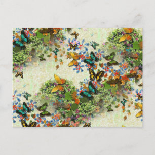 Carte Postale BUTTERFLY GARDEN PC5 Design